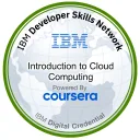 Introduction to Cloud Computing badge, issued by IBM