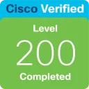 Understanding of Cisco Network Devices badge, issued by Cisco Verified · Level 200